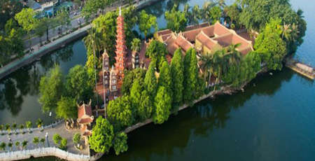 Tran Quoc - the oldest Pagoda in Hanoi city