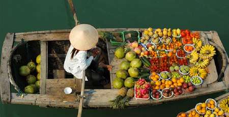 Los 5 mejores mercados flotantes del Mekong