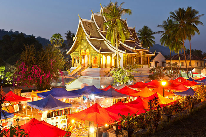 ¿Qué ver en el mercado nocturno de Luang Prabang?