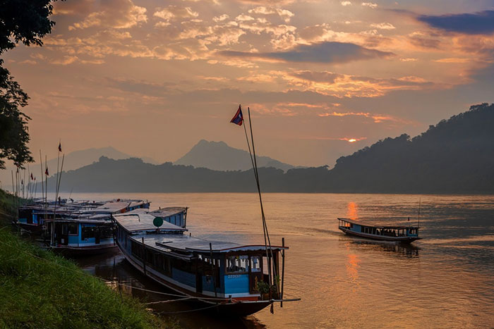 Crucero por el río Mekong en Laung Prabang