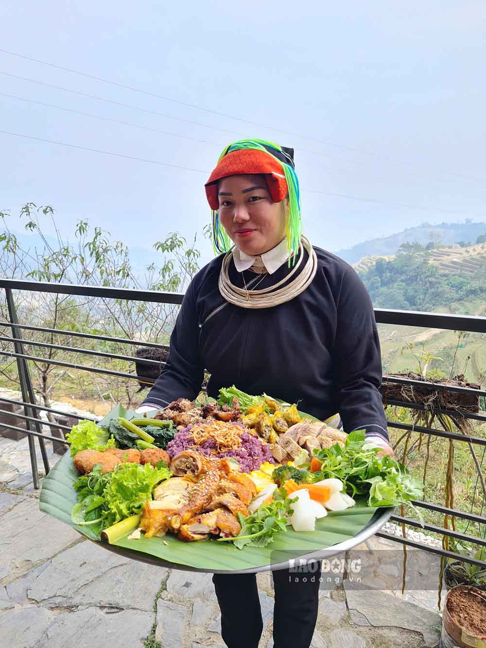 Un almuerzo turístico en Khuoi My - Ha GIang