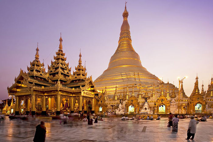 Pagoda Shwedagon en Myanmar