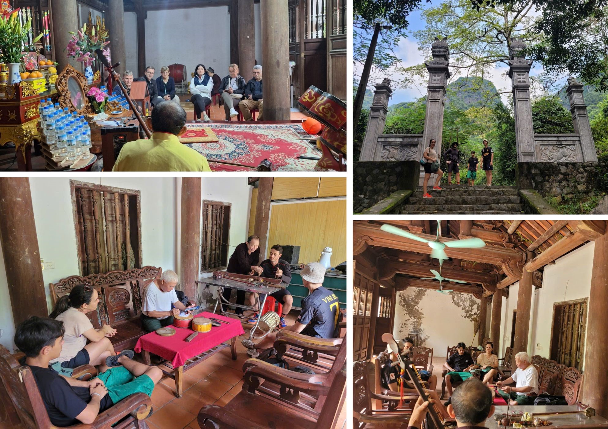 Encuentro con artistas en los templos de Thung La-Ninh Binh