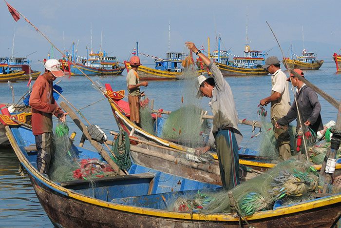 Pescadores en Mui Ne Vietnam