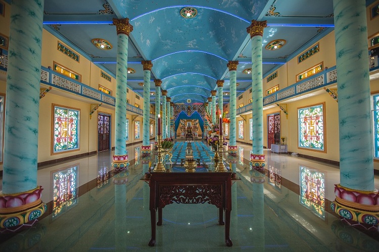 Templo caodaismo Saigon Vietnam