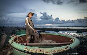 Pescador en Vietnam