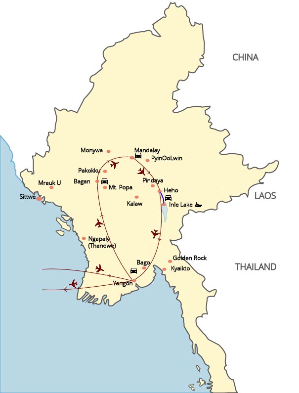Myanmar a un vistazo - 06 Days