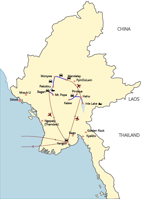 Esencia de Myanmar  - 14 Days